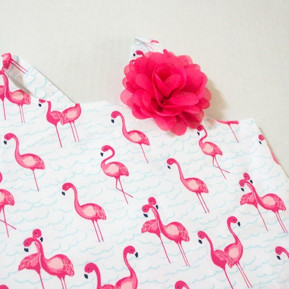 Janie and Jack Flamingo print tank top (2T) - Picture 4 of 6